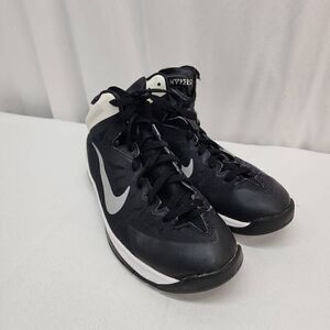 NIKE Zoom HyperQuickness Size 7 Youth Black White Basketball Sneakers Athletic S